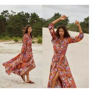 NWT floral Anthropologie’s maxi dress. Size M.